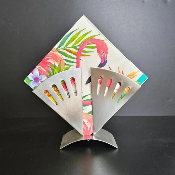 ZACK Rare Retired Stainless Coffee Filter Napkin Holder GERMANY Geometric Modern - Picture 3 of 16